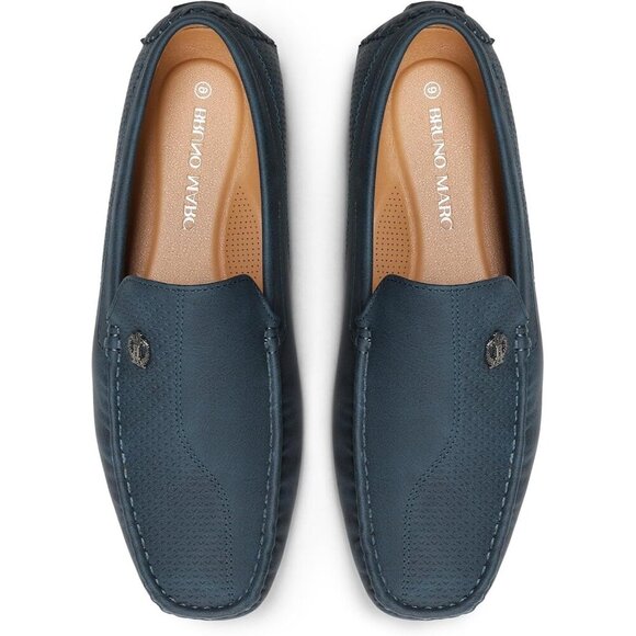 〽️Men\'s Navy Bruno Marc  Penny Moccasins Comfortable Casual Dress Loafers main image 5